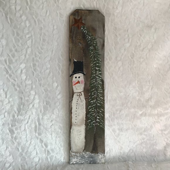 Handpainted Barn wood plank Christmas tree rustic